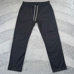 Faherty Movement Pants Mens XL Grey Charcoal Stretch Casual Organic Cotton Twill
